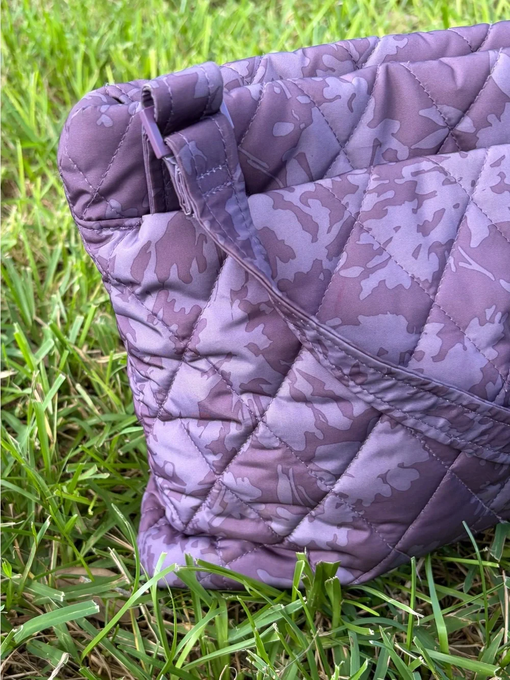 Vera Bradley Quilted Floral Crossbody in Dusty Purple